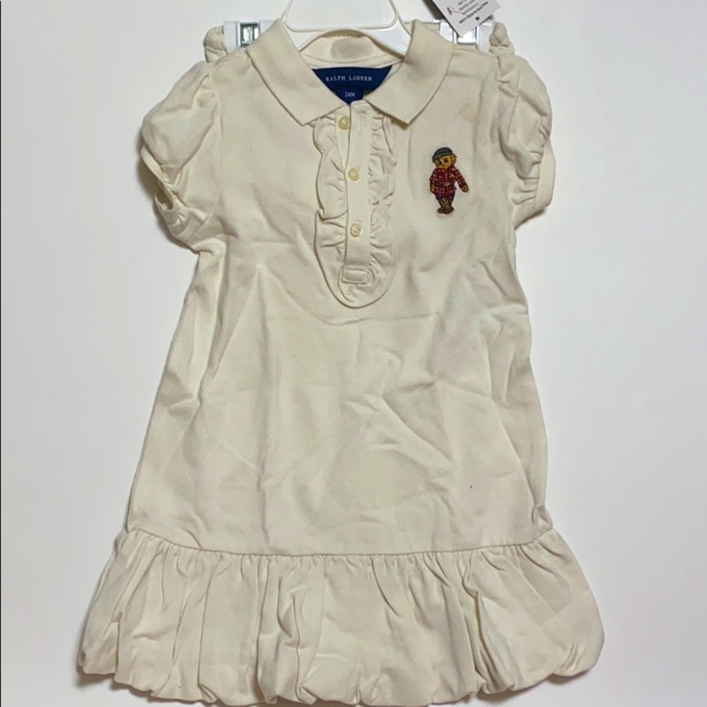 NWT Ralph Lauren polo bear 2 piece dress 24 months